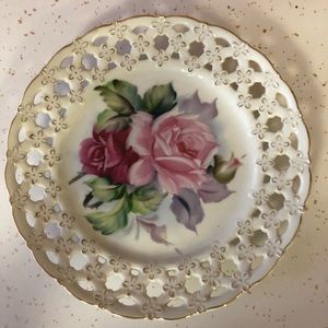 Vintage Hand Painted Glass Lefton China